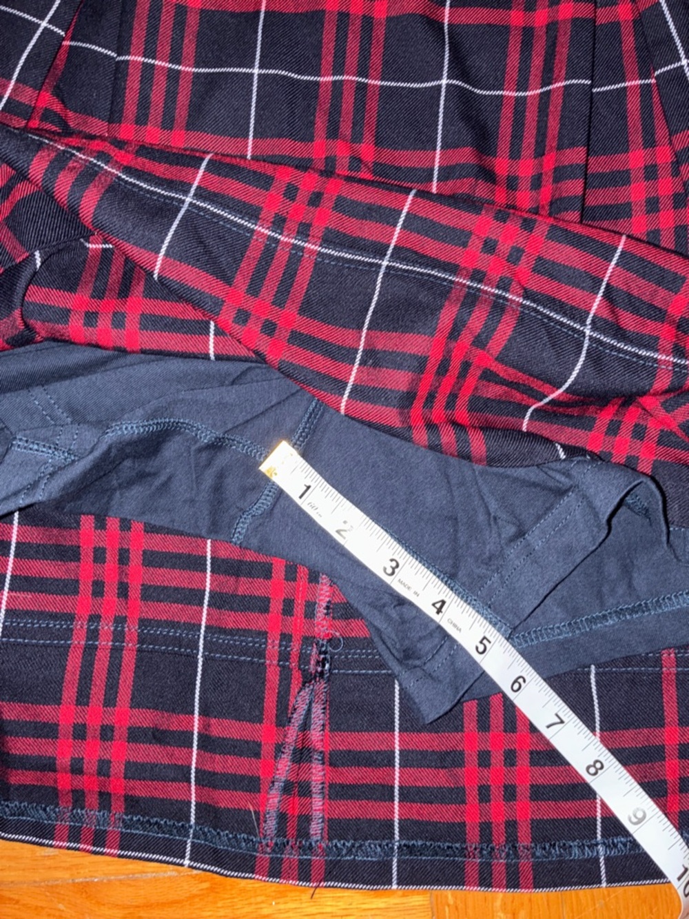 Land’s End, Red/Blue Plaid Skirt/Skort, Size 16, School Uniform - Picture 10 of 10